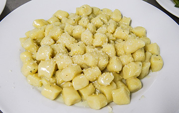 gnocchi in bianco